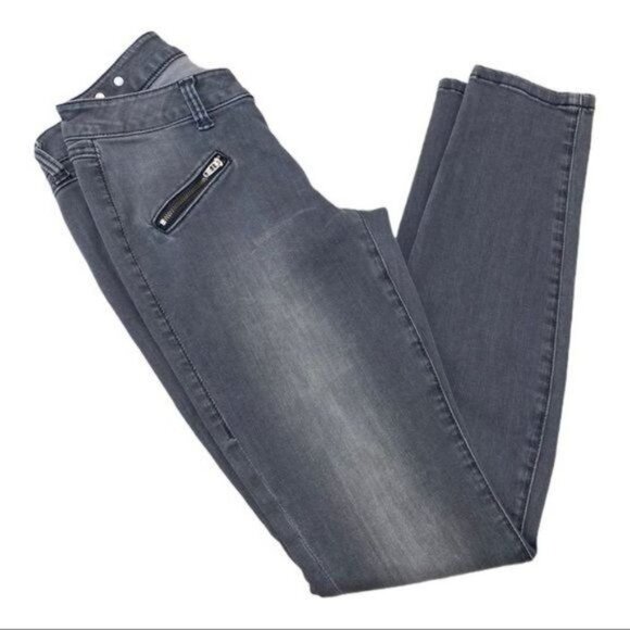 Cabi Gray Skinny Low Rise Stretchy Jeans Size 2 - Picture 6 of 9